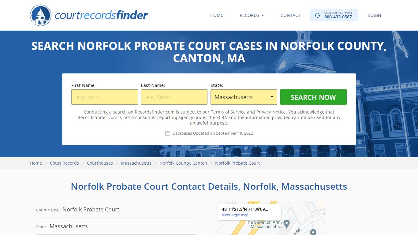 Norfolk Probate Court Case Search - Norfolk County, MA - RecordsFinder