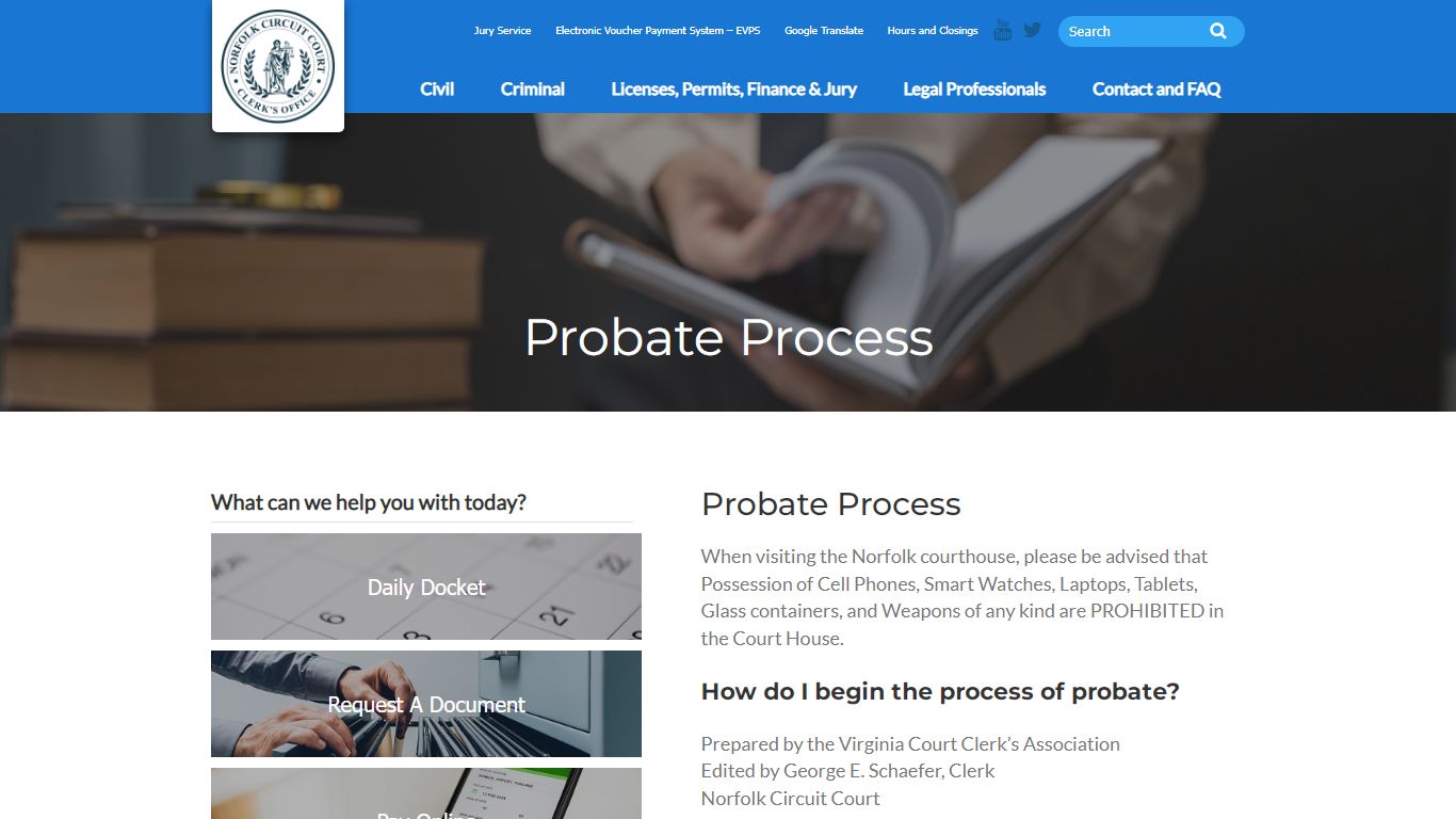 Probate Process - Norfolk Circuit Court